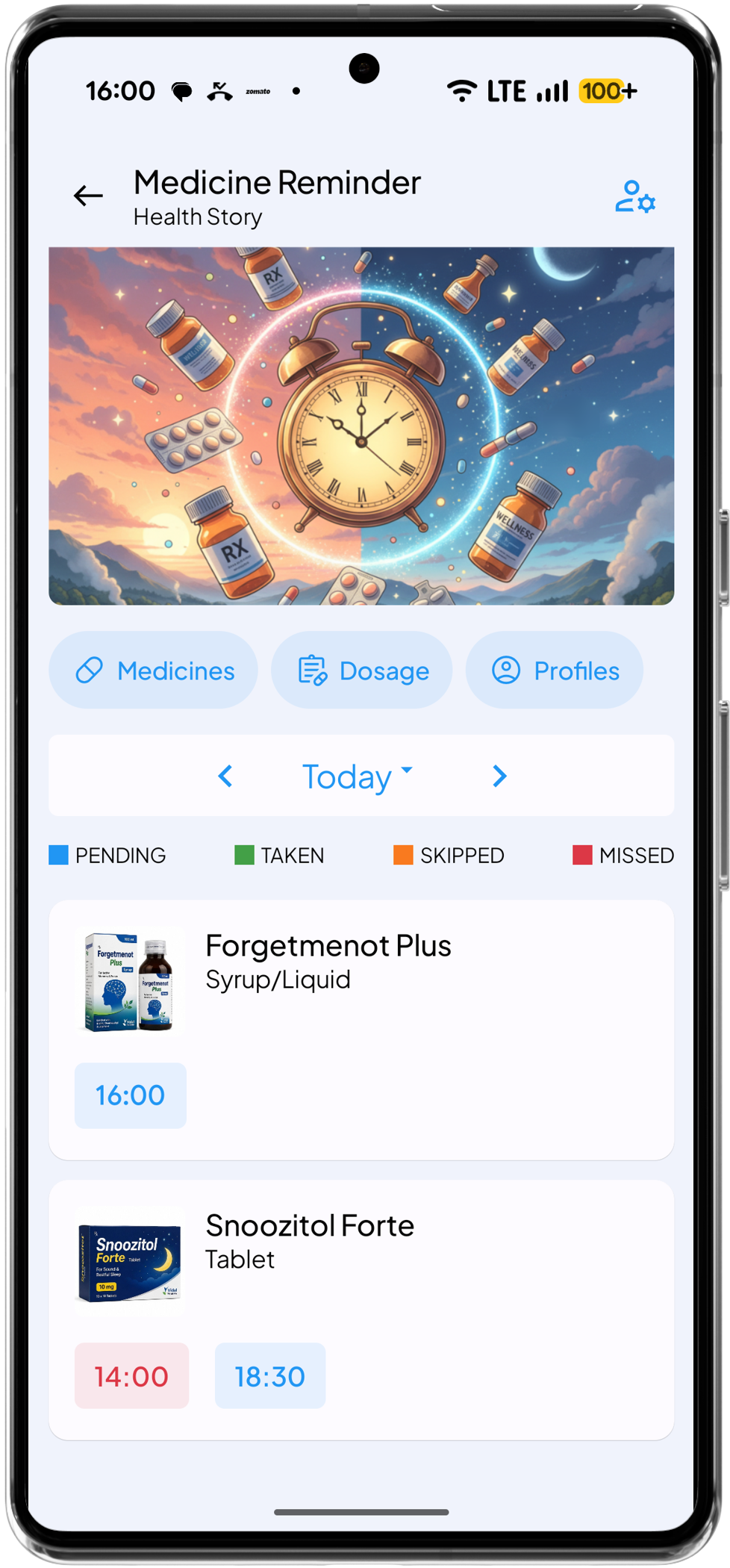 Health Story Medicine Reminder